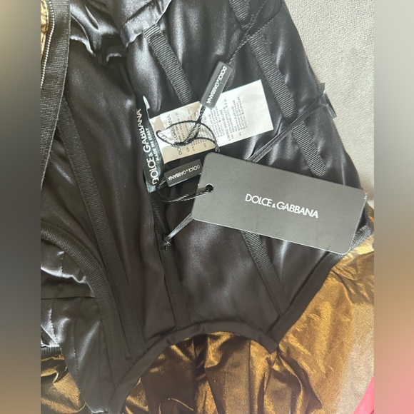 Dolce & Gabbana Draped Midi Dress Gold Size 40 BNWT - Picture 11 of 13